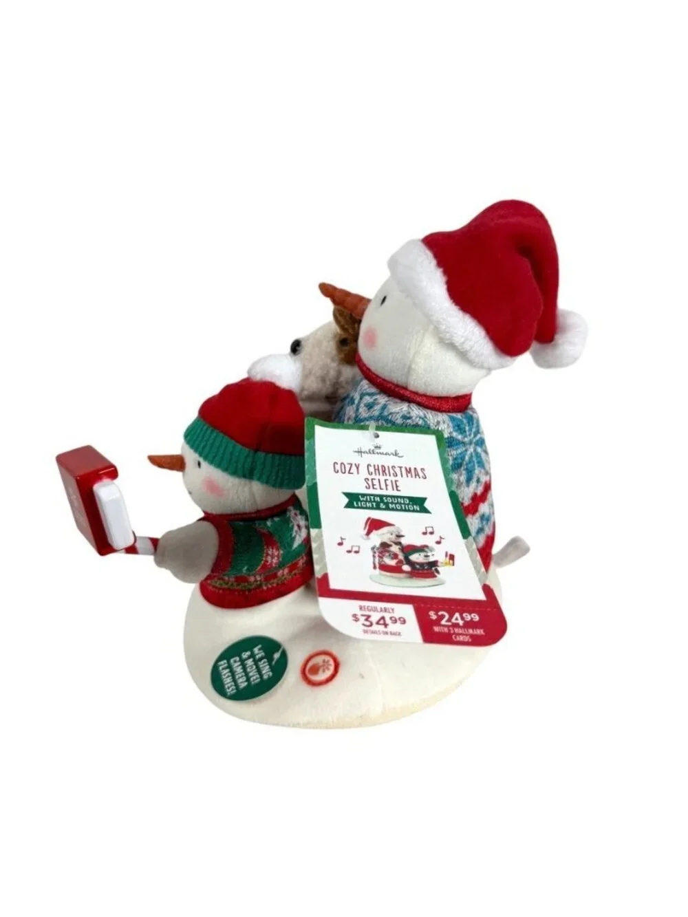 Hallmark Jingle Pals Snowman Dog Cozy Christmas Selfie Animated Musical 2020 NEW
